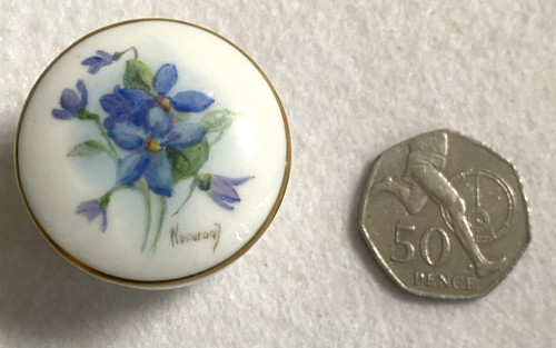 Royal worcester blue flower - worcester,