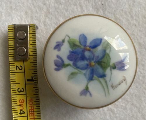 Royal worcester blue flower - worcester,