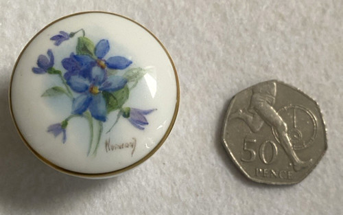 Royal worcester blue flower - worcester,